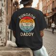 Retro Dungeon Daddy Fathers Day Men's Back Print T-Shirt