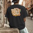 Retro Groovy Dad Family Birthday 60s 70s Hippie Costume Men's Back Print T-Shirt