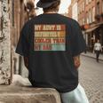 Retro Niece Nephew Auntie My Aunt Is Cooler Than My Dad Men's Back Print T-Shirt