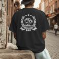 Rhodesian Ridgeback Dad With Banner And Ear Wreath Men's Back Print T-Shirt
