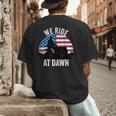 We Ride At Dawn Lawnmower Lawn Mowing Dad Vintage Men Men's Back Print T-Shirt We Ride At Dawn Lawnmower Lawn Mowing Dad Vintage Men Men's Back Print T-Shirt