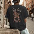 Rodeo Dad Western Cowboy Birthday Boy Family Matching Party Men's Back Print T-Shirt Rodeo Dad Western Cowboy Birthday Boy Family Matching Party Men's Back Print T-Shirt