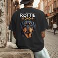 Rottie Dad Rottweiler Dog Men's Back Print T-Shirt