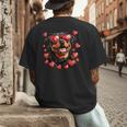 Rottweiler Heart Glasses Cute Rottie Dog Lover Mom Dad Kids Men's Back Print T-Shirt