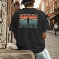 Round Rowing Dad Rudder Men's Back Print T-Shirt