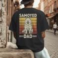 Samoyed Dad Men's Back Print T-Shirt