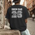 Senior Swim Dad 2026 Swimmer Swim Dad Senior Class Of 26 Men's Back Print T-Shirt