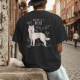 Siberian Husky Dog Anatomy Pet Mom Cute Dog Dad Men Women Kids Men's Back Print T-Shirt