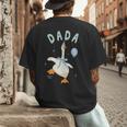 Silly Dada Silly Goose Mom Birthday Family Matching Party Men's Back Print T-Shirt