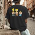 The Simpsons Father's Day Bart Lisa Maggie Dad Birthday Men's Back Print T-Shirt