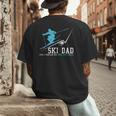 Ski Dad Winter Sports Skiing Father Men's Back Print T-Shirt