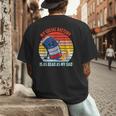 My Social Battery Is As Dead As My Dad Men's Back Print T-Shirt