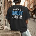 Soon To Be Daddy Again Est 2026 Dad Baby Announcement Men's Back Print T-Shirt