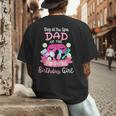 Spa Birthday Party Dad Of The Pampered Bday Girl Family Men's Back Print T-Shirt