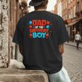 Spider Birthday Party Dad Of The Birthday Boys Spider Webs Men's Back Print T-Shirt