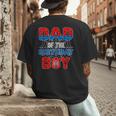 Spider Web Birthday Party Dad Of The Birthday Boy Men's Back Print T-Shirt