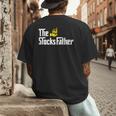 The Stocks Father Trader Dad Men's Back Print T-Shirt The Stocks Father Trader Dad Men's Back Print T-Shirt