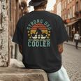 Strong Dad Workout Weight Lifting Father's Day Men's Back Print T-Shirt