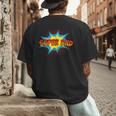 Super Dad Family Matching Superhero Comics Set Fathers Day Men's Back Print T-Shirt