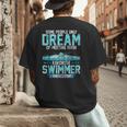 Swimming Parent Swimmer Mom Dad My Favorite Swim Meet Men's Back Print T-Shirt