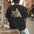 Tabby Cat Mom Dad Pet Shop Tabby Cats Kitten Tabby Cat Men's Back Print T-Shirt