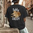 Tabby Daddy Cat Lover Saying Graphic Men's Back Print T-Shirt