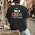 I Tell Dad Jokes Periodically Fathers Day Chemical Men's Back Print T-Shirt