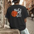 That's My Son Basketball Lovers For Mom Or Dad Men's Back Print T-Shirt