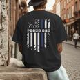 Thin Blue Line Proud Dad Police Family T-Shirt Men's Back Print T-Shirt Thin Blue Line Proud Dad Police Family T-Shirt Men's Back Print T-Shirt