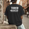 Tired Dad Club Maze Track Back 2 Sided Men's Back Print T-Shirt