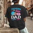 Touchdown Or Tutu Dad Loves You Gender Reveal Family Men's Back Print T-Shirt