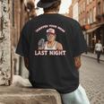 Trump Tariffed Your Mom Last Night Saying Meme Dad Men Men's Back Print T-Shirt Trump Tariffed Your Mom Last Night Saying Meme Dad Men Men's Back Print T-Shirt