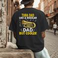 Tuba Player Men Dad Grandpa Marching Band Brass Tubist Men's Back Print T-Shirt