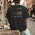 Twin Dad Camo USA Flag Twin Dad The Man The Myth The Legend Men's Back Print T-Shirt Twin Dad Camo USA Flag Twin Dad The Man The Myth The Legend Men's Back Print T-Shirt