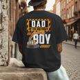Vehicle Construction Excavator Dad Of The Birthday Boy Small Men's Back Print T-Shirt