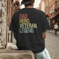 Veteran Dad Men's Back Print T-Shirt