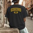 Vintage Airborne Veteran Paratrooper For Men Dad T-Shirt Men's Back Print T-Shirt