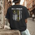 Vintage I'm A Proud Army Dad With American Flag Men's Back Print T-Shirt Vintage I'm A Proud Army Dad With American Flag Men's Back Print T-Shirt