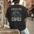 Vintage Monster Truck Lover DAD Family Matching Birthday Men's Back Print T-Shirt