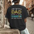 Vintage I Have Two Titles Dad And Grandpaw Dog Lover Men's Back Print T-Shirt Vintage I Have Two Titles Dad And Grandpaw Dog Lover Men's Back Print T-Shirt