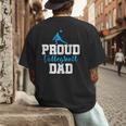 Volleyball Player Team Dad Father Proud Volleyball Dad Men's Back Print T-Shirt