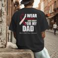 I Wear Burgundy Ivory For My Dad Oral Head Neck Cancer Men's Back Print T-Shirt