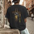Welder Christian Cross Weld Welding Dad Jesus Lover Men's Back Print T-Shirt