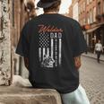 Welder Dad Like A Normal Dad Only Cooler USA Flag Welding Men's Back Print T-Shirt