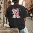 Westie Dog Valentines Day Dog Mom Westie Dad Candy Sucker For Men Women Girls Kids Men's Back Print T-Shirt