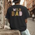 Wild Wild Dad Two Wild Birthday Outfit Zoo Birthday Animal Men's Back Print T-Shirt