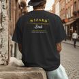 Wizard Dad Shirt Cute Magical Men's Back Print T-Shirt