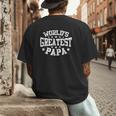 World's Greatest Papa Shirt Dad Father's Day Men's Back Print T-Shirt