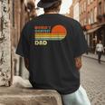 World's Okayest Dad Father Retro Vintage Men's Back Print T-Shirt World's Okayest Dad Father Retro Vintage Men's Back Print T-Shirt