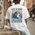 Beagle For Men Women Beagle Dog Mom Dad Beagle Men's Back Print T-Shirt